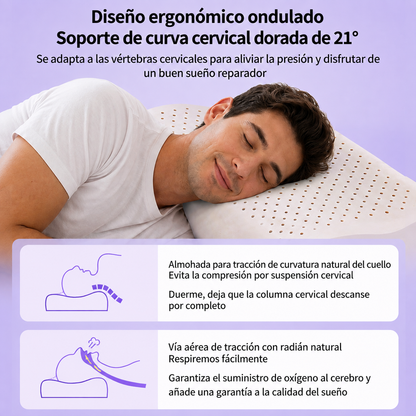 Almohada Cervical Ergonómica de Látex