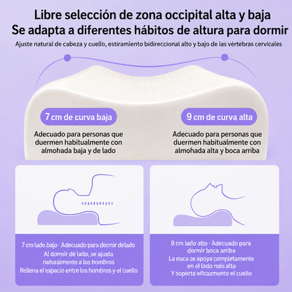Almohada Cervical Ergonómica de Látex
