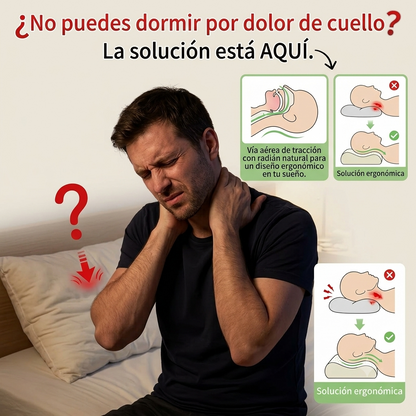 Almohada Cervical Ergonómica de Látex Natural