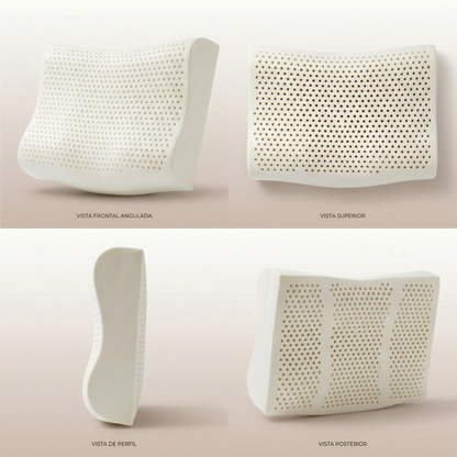 Almohada Cervical Ergonómica de Látex Natural
